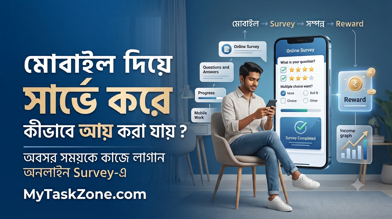 মোবাইল দিয়ে সার্ভে করে কীভাবে আয় করা যায়?